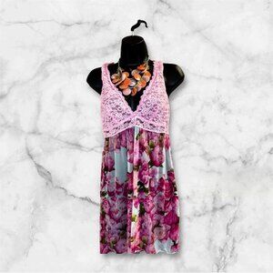 Floral Mesh Lingerie Dress (Size M 8-10)